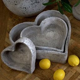 Hill Interiors Set Of Three Large Stone Ceramic Dishes - thumbnail 4