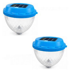2 Pcs Solar Pool Lights, Rgb Color Floating Pool Lights, Ip67 Waterproof Party Decorations For Above Ground/inground Pools - thumbnail 2