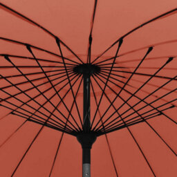 Berkfield Outdoor Parasol With Aluminium Pole 270 Cm Terracotta - thumbnail 4