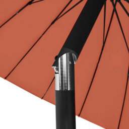 Berkfield Outdoor Parasol With Aluminium Pole 270 Cm Terracotta - thumbnail 5