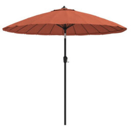 Berkfield Outdoor Parasol With Aluminium Pole 270 Cm Terracotta