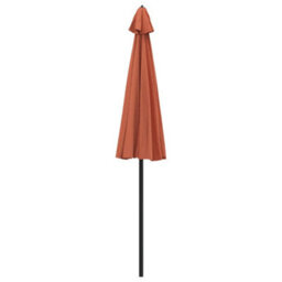 Berkfield Outdoor Parasol With Aluminium Pole 270 Cm Terracotta - thumbnail 3