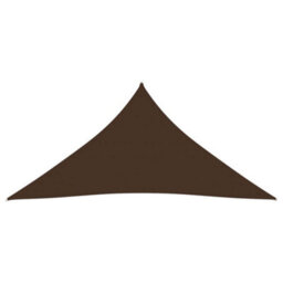 Berkfield Sunshade Sail Oxford Fabric Triangular 4.5X4.5X4.5 M Brown - thumbnail 2