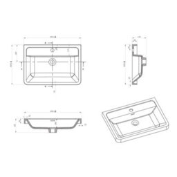 Plum&clay Eden Light Oak Floorstanding Vanity Unit With Round Resin Basin (W)600mm - thumbnail 8
