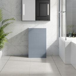 Sundaze Gloss Grey 500mm Bathroom Freestanding Wc Toilet Cabinet Back To Wall Unit