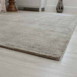 Grey Viscose Easy To Clean Plain Handmade , Luxurious , Modern Rug For Living Room, Bedroom - 120Cm X 170Cm - thumbnail 2