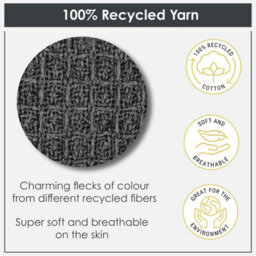 "Emma Barclay Honeycomb Throw Over Blanket 70"" X 100"" Charcoal" - thumbnail 2