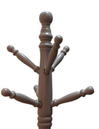Aspect Furniture Cleo Wooden Coat Stand With 9 Hooks-Solid Wood In Grey Finish - thumbnail 3