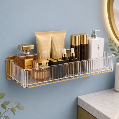 Bathroom Storage Rack, Punch Free, Toilet Organiser Rack, 30.5Cm - image 1