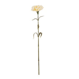 Hill Interiors Carnation Artificial Flower Cream (One Size) - thumbnail 2