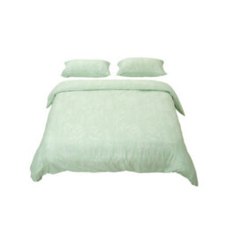 Living And Home Easy Care King Size Bedding Printed Plant Duvet Cover With 2 Pillowcase Set Bed Linen Set Green Set Of 3 - thumbnail 2