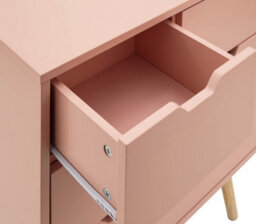 Gfw Nyborg 2+2 Drawer Chest Coral Pink - thumbnail 8