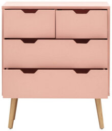 Gfw Nyborg 2+2 Drawer Chest Coral Pink - thumbnail 4