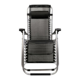 Taylor & Brown 4X Textoline Reclining Garden Chair Beach Sun Lounger Recliner Chairs In Black Weatherproof Textoline - thumbnail 3
