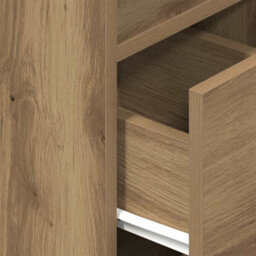 Berkfield Bedside Cabinets 2 Pcs With Drawer Artisan Oak 25X31X66 Cm - thumbnail 9