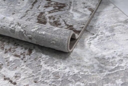 Stratus Interiors Miro Large Marble Design Living Rug 200 X 290 Cm - Bronze / Cream / White / Silver - Medium - thumbnail 4