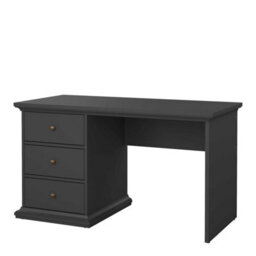 Wyld Haus Osaka Farmhouse Dark Grey Wooden Desk 3 Drawers 1300X616X739mm - thumbnail 5