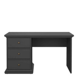 Wyld Haus Osaka Farmhouse Dark Grey Wooden Desk 3 Drawers 1300X616X739mm - thumbnail 4