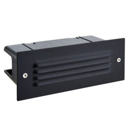 Luminosa Lighting Luminosa Seina Integrated Led Outdoor Recessed Wall Light Textured Black, Frosted Ip44 - thumbnail 2