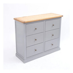 Cabinet Bits Rocca 6 Drawer Chest Of Drawers Brass Knob - thumbnail 3
