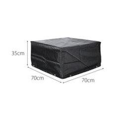 Cozy Bay Ezbreathe Malta 9 Seat Twin Stool Furniture Set Cover In Black - thumbnail 5