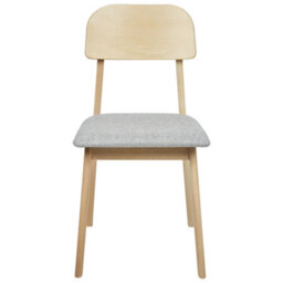 Beliani Set Of 2 Dining Chairs Scandia Wood Light Grey - thumbnail 5