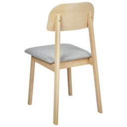 Beliani Set Of 2 Dining Chairs Scandia Wood Light Grey - thumbnail 6