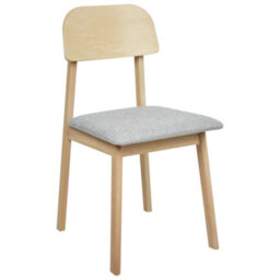 Beliani Set Of 2 Dining Chairs Scandia Wood Light Grey - thumbnail 4