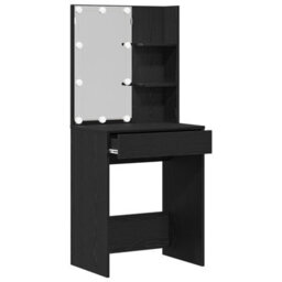 Walplus Dressing Table Black Oak 60 X 40 X 140 Cm Engineered Wood - thumbnail 4
