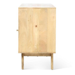Desser Manhattan Sideboard With Sliding Doors Mango Wood In Natural (H75Cm X W150Cm X D45Cm) - thumbnail 3