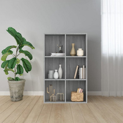 Berkfield Book Cabinet/sideboard Grey Sonoma 66X30X98 Cm Engineered Wood - image 1