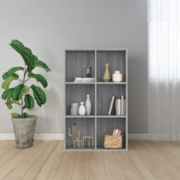 Berkfield Book Cabinet/sideboard Grey Sonoma 66X30X98 Cm Engineered Wood - thumbnail 1