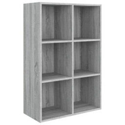 Berkfield Book Cabinet/sideboard Grey Sonoma 66X30X98 Cm Engineered Wood - thumbnail 2