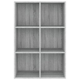 Berkfield Book Cabinet/sideboard Grey Sonoma 66X30X98 Cm Engineered Wood - thumbnail 3