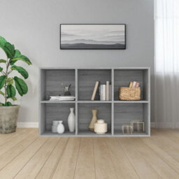 Berkfield Book Cabinet/sideboard Grey Sonoma 66X30X98 Cm Engineered Wood - thumbnail 8
