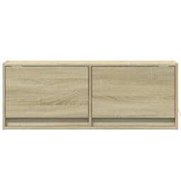 Berkfield Durable Tv Wall Cabinet With Led Lights Sonoma Oak 100X31X35 Cm - thumbnail 6