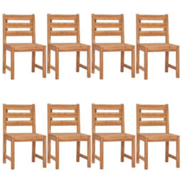 Walplus 9 Piece Garden Outdoor Dining Set Suitable For Backyard, Patio Solid Wood Teak - thumbnail 4