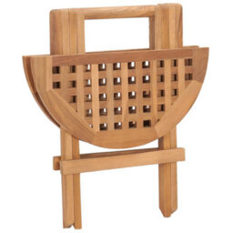 Berkfield 3 Piece Folding Outdoor Dining Set Solid Teak Wood - thumbnail 6