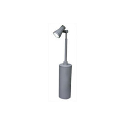 Luminosa Lighting Elstead Beta Single Head Post Outdoor Spotlight Matt Silver, Ip54