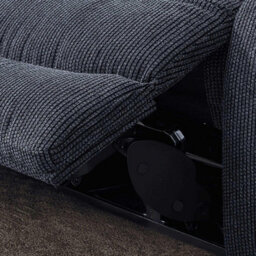Furnishings For Less UK Lois Electric Reclining 3 Piece Sofa Suite 2 + 1 + 1 Black - thumbnail 3