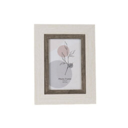 Straits White & Brown Wood Photo Frame - 4X6