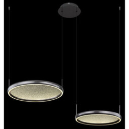 Luminosa Lighting Luminosa Briggs Pendant Ceiling Light Matt Black 2X Led Dimmable 2700-6000K Remote Control - thumbnail 3
