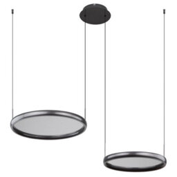 Luminosa Lighting Luminosa Briggs Pendant Ceiling Light Matt Black 2X Led Dimmable 2700-6000K Remote Control - thumbnail 2