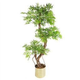 Leaf 140Cm Realistic Artificial Japanese Fruticosa Tree Ficus Tree - thumbnail 5