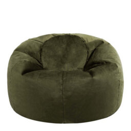 icon Kingston Classic Velvet Bean Bag Chair Olive Green Bean Bags - thumbnail 7