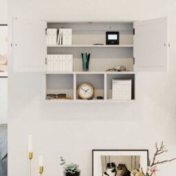 Lassic Bath Vida Priano White 2 Door Mirrored Bathroom Wall Cabinet With 3 Compartments - thumbnail 6