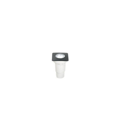 Ideal Lux Ceci Led 1 Light Small Square Outdoor Recessed Light Black Ip67, Gu10
