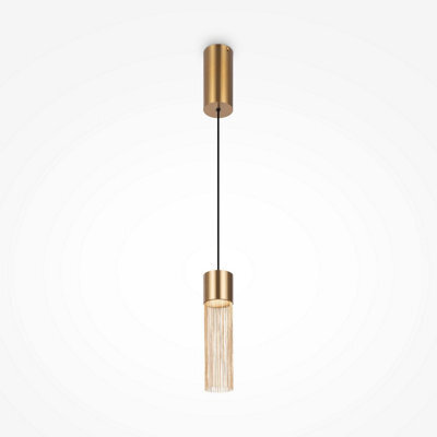 Luminosa Lighting Luminosa Imaginary Modern Slim Pendant Ceiling Light Gold 3000K 100Lm - image 1