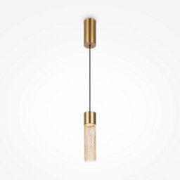 Luminosa Lighting Luminosa Imaginary Modern Slim Pendant Ceiling Light Gold 3000K 100Lm - thumbnail 1