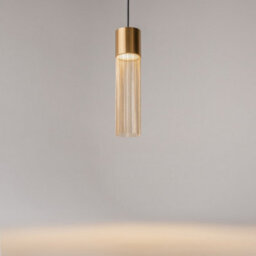 Luminosa Lighting Luminosa Imaginary Modern Slim Pendant Ceiling Light Gold 3000K 100Lm - thumbnail 4